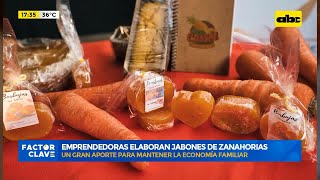 Emprendedoras elaboran jabones de zanahorias [upl. by Ahsot51]