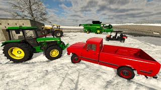 Snowstorm Ruins our Farm  Farming Simulator 25 [upl. by Nybor]