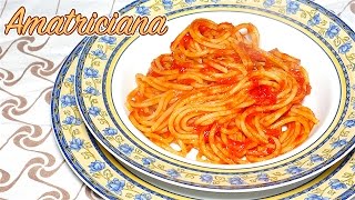 Pasta allAMATRICIANA Ricetta Originale Video 4K  Pasta Amatriciana Original Italian Recipe [upl. by Redwine145]