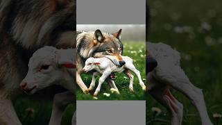 Hunter wolf attack on baby calf cow cowcalf wolf motherslove animals [upl. by Inava]