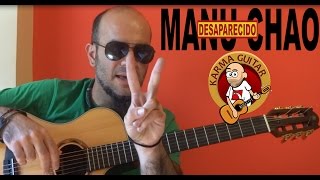 Como tocar DESAPARECIDO de MANU CHAO Tutorial GUITARRA FACIL [upl. by Acinoed]