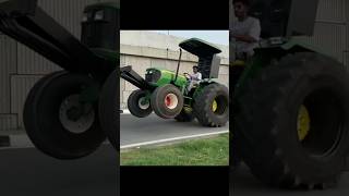 John Deere tractor new fiber hood modefication and stunts video youtubeshorts shortvideo [upl. by Danie]