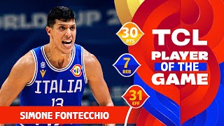 Simone Fontecchio 30 PTS  TCL Player Of The Game  SRB vs ITA  FIBA Basketball World Cup 2023 [upl. by Eninnej]