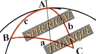 Spherical Trigonometry How to Compute Spherical Excess and Sides of a Spherical Triangle [upl. by Lunn643]