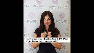 How to Use Lactic Acid 10 by Amanda Elias Bravura London [upl. by Aggri]