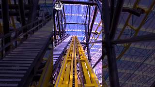 CRAZY Vertical Drop on Indoor Roller Coaster El Loco  The AdventureDome shorts viral subscribe [upl. by Kallista290]