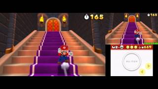 Super Mario 3D Land Backwards Long Jump up the stairs [upl. by Tocs]