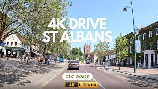 Discover London  4K HDR Drive Experience Radlett to St Albans [upl. by Kciredec]