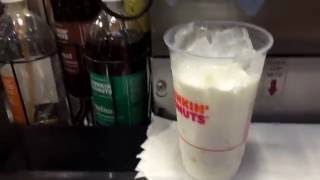 How to make Ice Latte at Dunkin donuts training 101 by professional [upl. by Hyacinthia856]