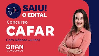 Concurso CAFAR Saiu o edital [upl. by Adnot]