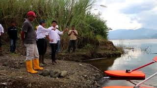 Ranau USV bathymetric survey at PLTA Jatigede [upl. by Nirrol]