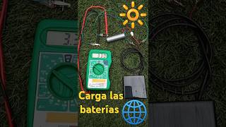 Se puede cargar bateria de litio con pequeño panel solar Yo creo que si [upl. by Giana]