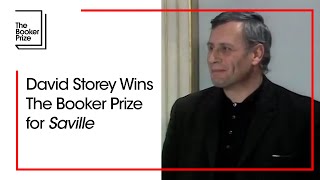 David Storey Wins The Booker Prize for Saville 1976  The Booker Prize [upl. by Eisserc870]