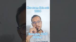 Nvs exam date out 2024 [upl. by Suoicserp]