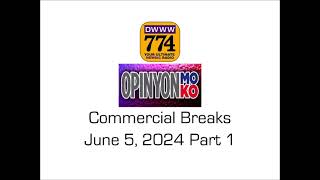 Opinyon Mo Opinyon Ko Commercial Breaks June 6 2024 Part 1 [upl. by Ytsihc]