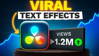 Instagram Text Effects That Get MILLIONS of Views DaVinci Resolve 19 [upl. by Alanah]