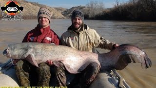 PESCA DE SILUROS AL LANCE CON GRAN RIADA [upl. by Ab]