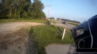 Riding Honda trx450r to school [upl. by Htebazie]