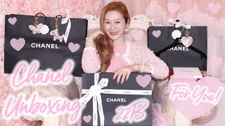 CHANEL DOUBLE UNBOXING 🤩 OMG I FINALLY GOT THIS BAG IN THE PRETTIEST COLOR 🌸🌸🌸 LINDIESS [upl. by Birkner]