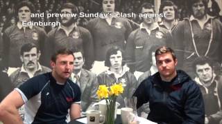 ScarletsTV  Hadleigh Parkes amp Michael Collins preview Edinburgh [upl. by Norrahc]