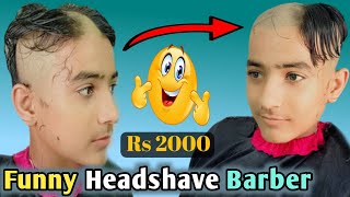 Clean Headshave At Home  Funny 😂 Headshave Crying Boy  Barber Shop Funny Video  Funny Hair Cutt [upl. by Encrata]