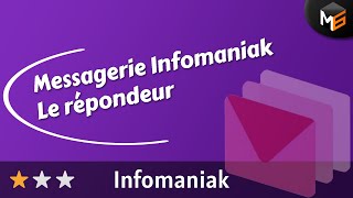 Mail Infomaniak  Créer un répondeur pendant ses congés [upl. by Adlez]