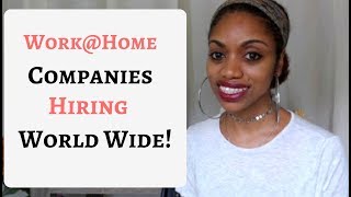 10 Good Paying GLOBAL Work From Home Companies Now Hiring [upl. by Joachima]