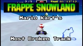 Frappe Snowland The History of Mario Kart 64s Most Broken Track [upl. by Rojam]