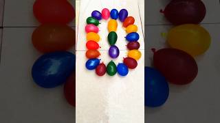 Create the quot0quot By Rainbow color Balloons Popping Reverse Satisfying ASMR [upl. by Sile164]