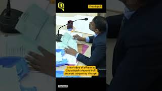 Chandigarh Mayoral Polls Amid Vote Tampering Allegations New Video Shows Officer Signing Ballots [upl. by Goeger]