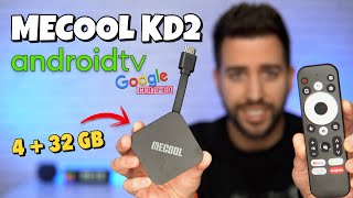 Mecool KD2 ¿El MEJOR TV Stick con AndroidTV Certificado  Review en Español [upl. by Ynottirb]