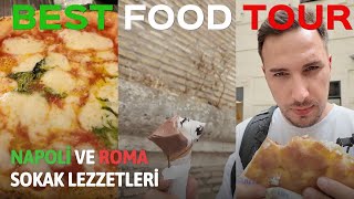 STREET FOOD  İTALYA DA SOKAK LEZZETLERİNİ DENEDİM STREET FOOD [upl. by Neelyam574]