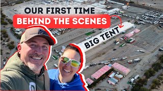 Quartzsite Big Tent RV Show Behind the Scenes as a first time vendor [upl. by Roxana]