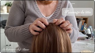 ASMR FR  Massage de tête chuchotement [upl. by Nawyt]