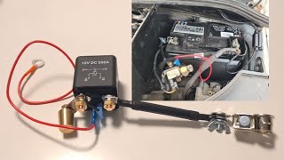 Remote Car Battery Disconnect Relay Switch  Anti Theft Safety UNBOXING amp EASY INSTALL TUTORIAL [upl. by Nairad]