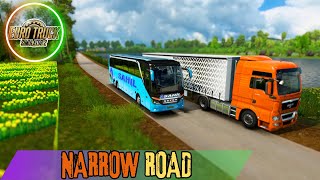 ETS2 150 Drive through the narrowest road  SETRA 517HDH COMFORTCLASS ets2 [upl. by Christianna]