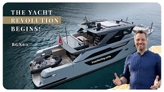 Bluegame BGX60 for sale  quotRevolutionquot Yacht Walkthrough [upl. by Pedrick]