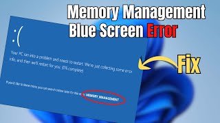 How to Fix Memory Management Blue Screen Error on Windows 1011 [upl. by Cissy]