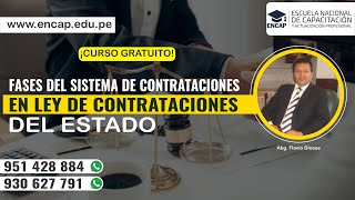 CURSO FASES DEL SISTEMA DE CONTRATACIONES EN LEY DE CONTRATACIONES DEL ESTADO  2023 [upl. by Marentic]