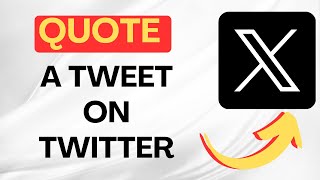 How To Quote A Tweet On Twitter 2024 [upl. by Aimahc]