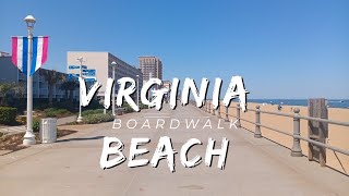 Virginia Beach Boardwalk  Walking Tour  2024 virginiabeach walkingtour walkingtour2024 [upl. by Lind]