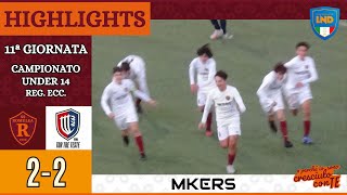 Romulea  Nuova Tor Tre Teste  HIGHLIGHTS XI giornata Under 14 Reg Ecc [upl. by Weidman]