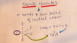 Steric Number  Trick for Hybridization of molecules  JEE  NEET [upl. by Carina547]