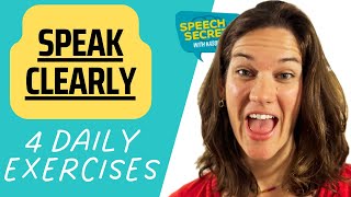 Speak More Clearly 4 Speech Therapy Exercises for Articulation [upl. by Nikolaos246]