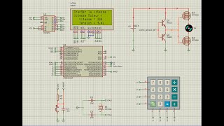 Varier la vitesse dun moteur DC 12V avec un Clavier dans Proteus [upl. by Spragens]