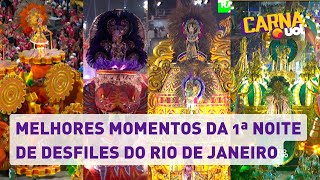 Carnaval 2023 Confira os melhores momentos da 1ª noite de desfiles na Sapucaí [upl. by Dulcia]