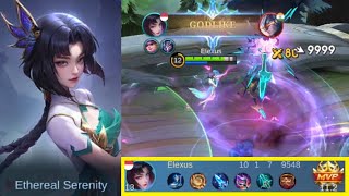 Zhuxin Skin Ethereal Serenity Gameplay Pre Release Legendary Build  BasicNormalSecond Skin MLBB [upl. by Grubman]