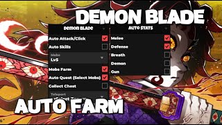 🌙Best Demon Blade Script Hack  Auto Farm MobsQuest amp More Pastebin [upl. by Eanert138]