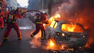 HautsdeSeine  Nanterre plongée dans le chaos lors d’une nouvelle nuit d’émeutes [upl. by Jahdol560]