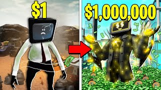 Upgrading TITAN TV MAN To RICHEST EVER Roblox [upl. by Neeven]